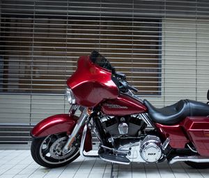 Preview wallpaper harley davidson, motorcycle, style, bike, side view