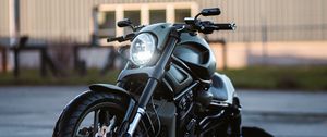 Preview wallpaper harley davidson vrod custom, harley davidson, bike, headlight