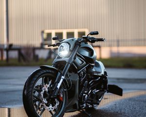 Preview wallpaper harley davidson vrod custom, harley davidson, bike, headlight