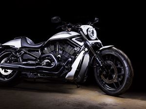 Preview wallpaper harley-davidson, bike, motorcycle, side view