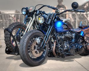 Preview wallpaper harley-davidson, bike, motorcycle, style, bikers