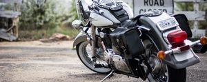 Preview wallpaper harley-davidson, motorcycle, bike, blur