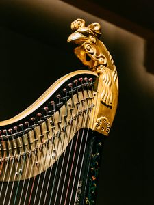 Preview wallpaper harp, strings, music