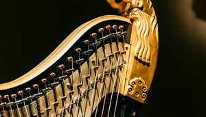 Preview wallpaper harp, strings, music