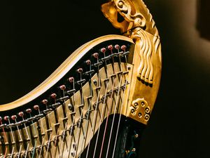 Preview wallpaper harp, strings, music