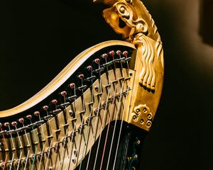 Preview wallpaper harp, strings, music