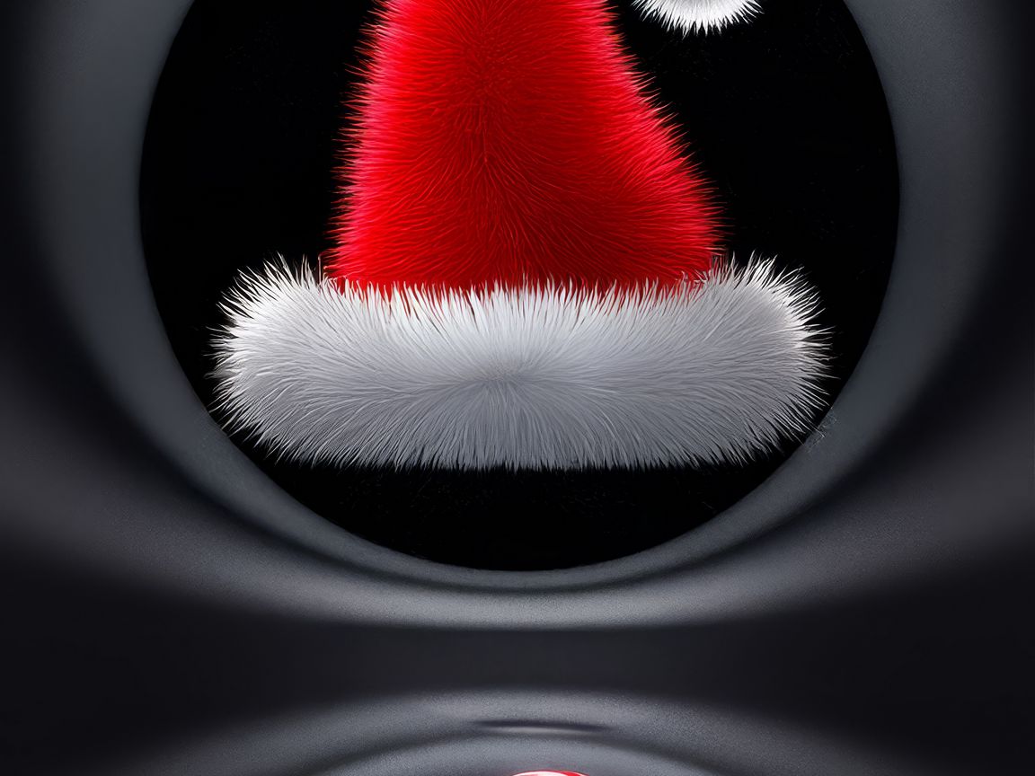 1152x864 Wallpaper hat, cande, santa, santa claus, new year, christmas