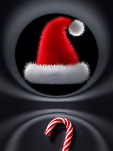 Preview wallpaper hat, cande, santa, santa claus, new year, christmas