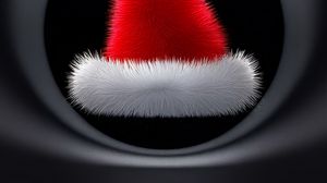 Preview wallpaper hat, cande, santa, santa claus, new year, christmas