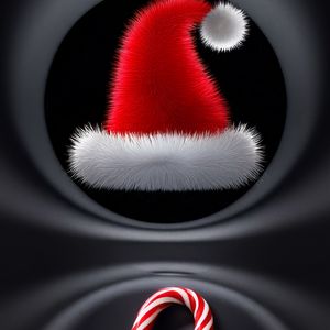 Preview wallpaper hat, cande, santa, santa claus, new year, christmas