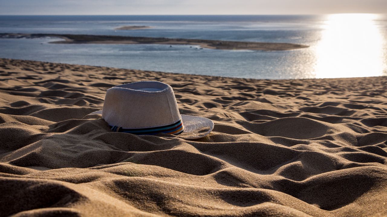 Wallpaper hat, sand, beach, summer