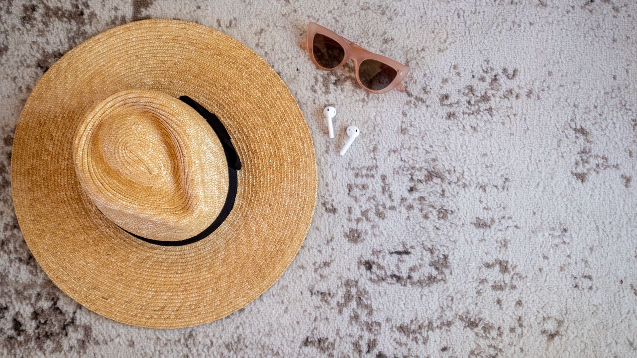 Wallpaper hat, sunglasses, headphones, summer hd, picture, image