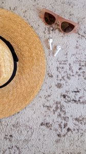 Preview wallpaper hat, sunglasses, headphones, summer