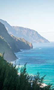 Preview wallpaper hawaii, mountains, ocean