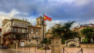 Preview wallpaper hdr, square in la coruna, spain