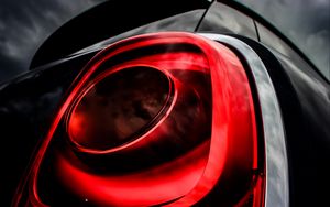 Preview wallpaper headlight, car, red, black, light