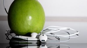 Preview wallpaper headphones, apple, music, creative