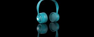 Preview wallpaper headphones, audio, blue, sound, technology