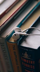Preview wallpaper headphones, books, education