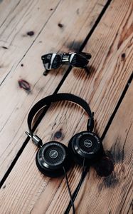 Preview wallpaper headphones, glasses, sound
