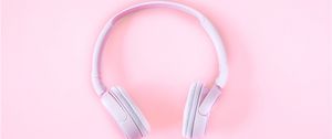 Preview wallpaper headphones, pink, tender