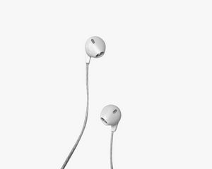Preview wallpaper headphones, white, minimalism, music
