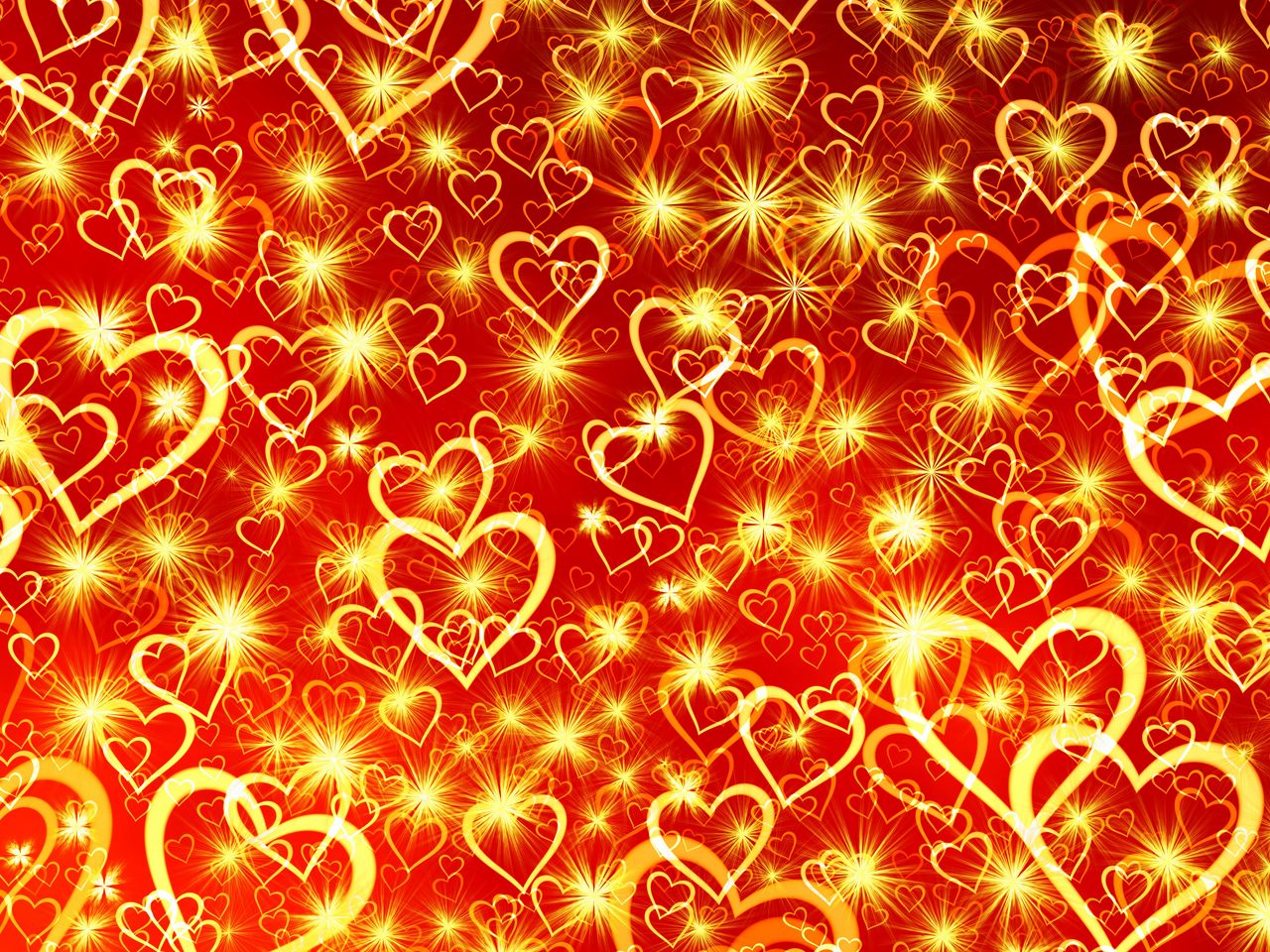 1280x960 Wallpaper heart, art, shine