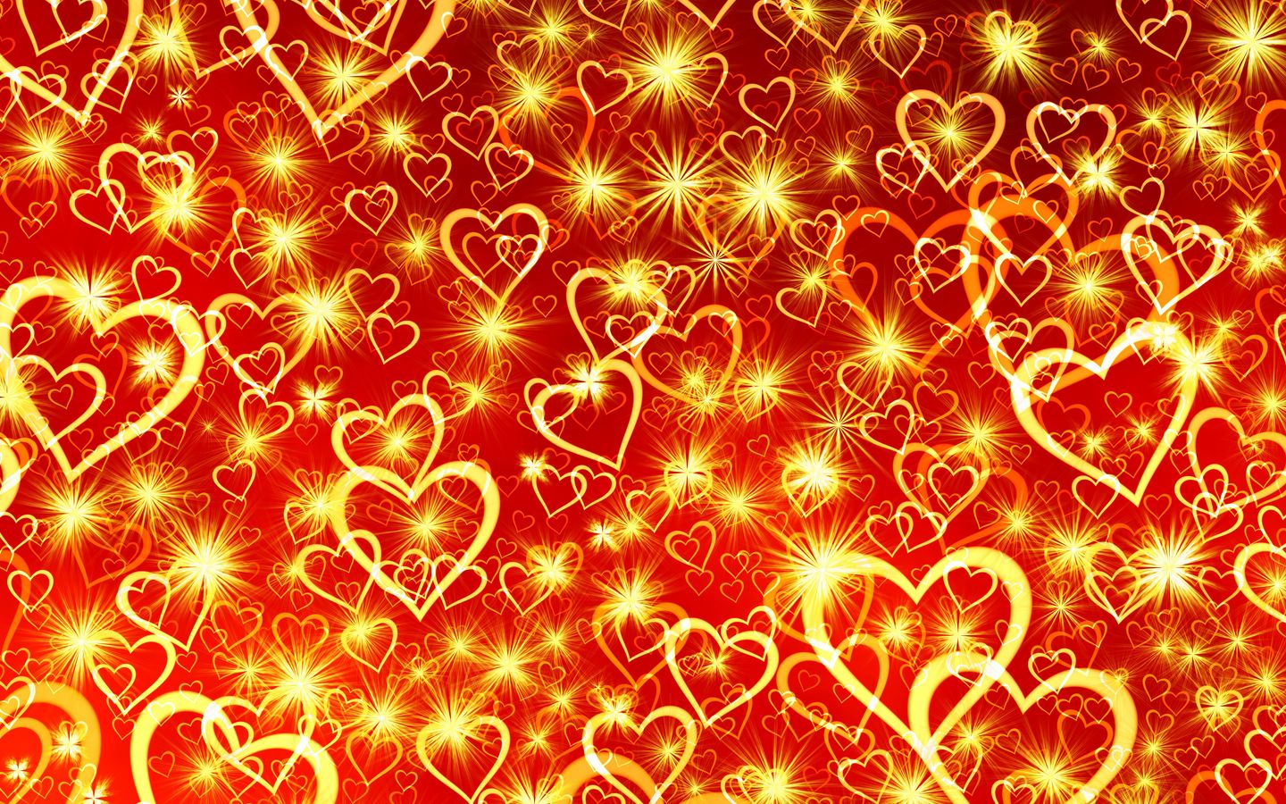 1440x900 Wallpaper heart, art, shine