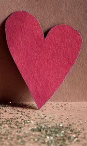 Preview wallpaper heart, background, paper