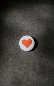 Preview wallpaper heart, button, love, symbol