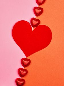Preview wallpaper heart, candy, love