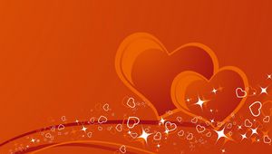 Preview wallpaper heart, couple, light, luster