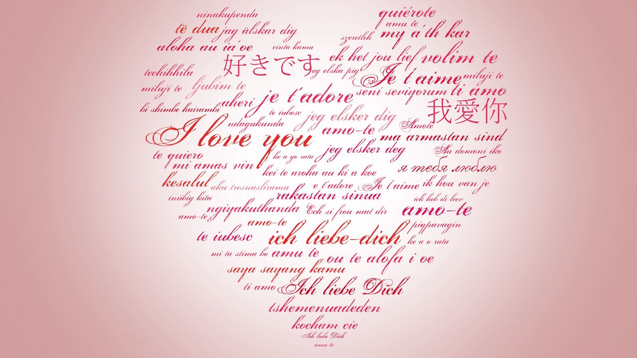 Wallpaper heart, drawing, lettering, love confession