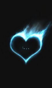 Preview wallpaper heart, fire, love, burn, art