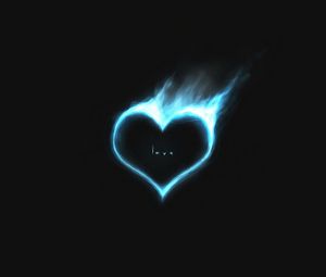 Preview wallpaper heart, fire, love, burn, art