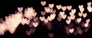 Preview wallpaper heart, glare, blur, dark