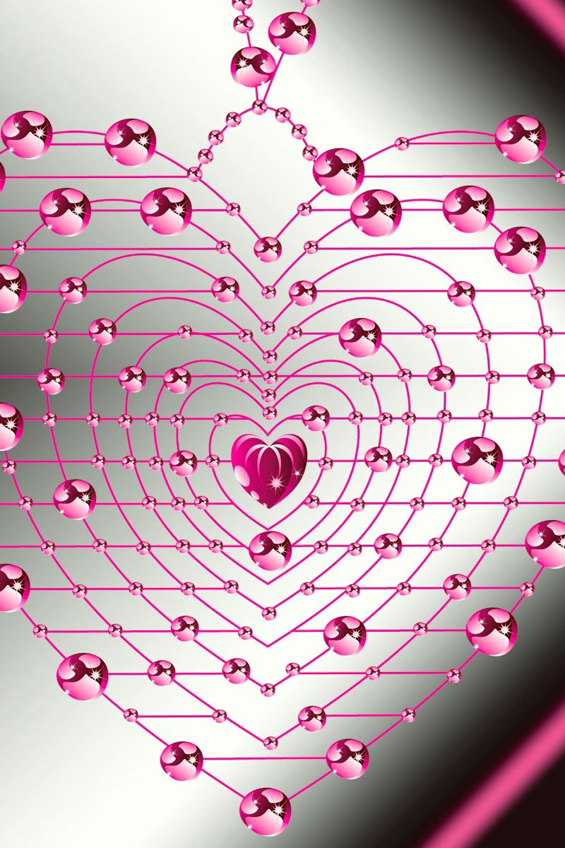 Download Pink Glitter With Translucent Hearts Wallpaper  Wallpaperscom
