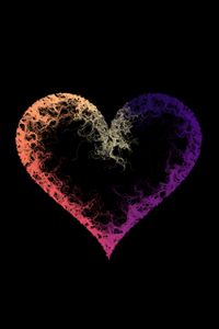 Preview wallpaper heart, gradient, stains
