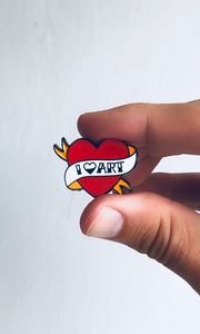 Preview wallpaper heart, hand, art, love