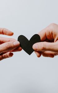 Preview wallpaper heart, hands, love, couple
