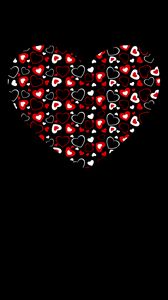 Preview wallpaper heart, hearts, art, dark, love