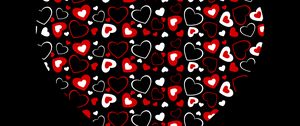 Preview wallpaper heart, hearts, art, dark, love