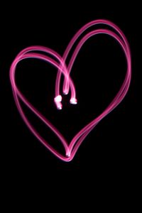 Preview wallpaper heart, light, love