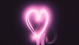 Preview wallpaper heart, light, man