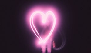 Preview wallpaper heart, light, man