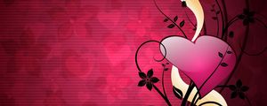Preview wallpaper heart, lines, background, bright, love