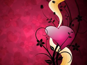 Preview wallpaper heart, lines, background, bright, love