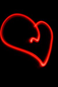 Preview wallpaper heart, lines, dark