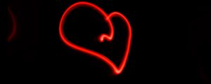 Preview wallpaper heart, lines, dark