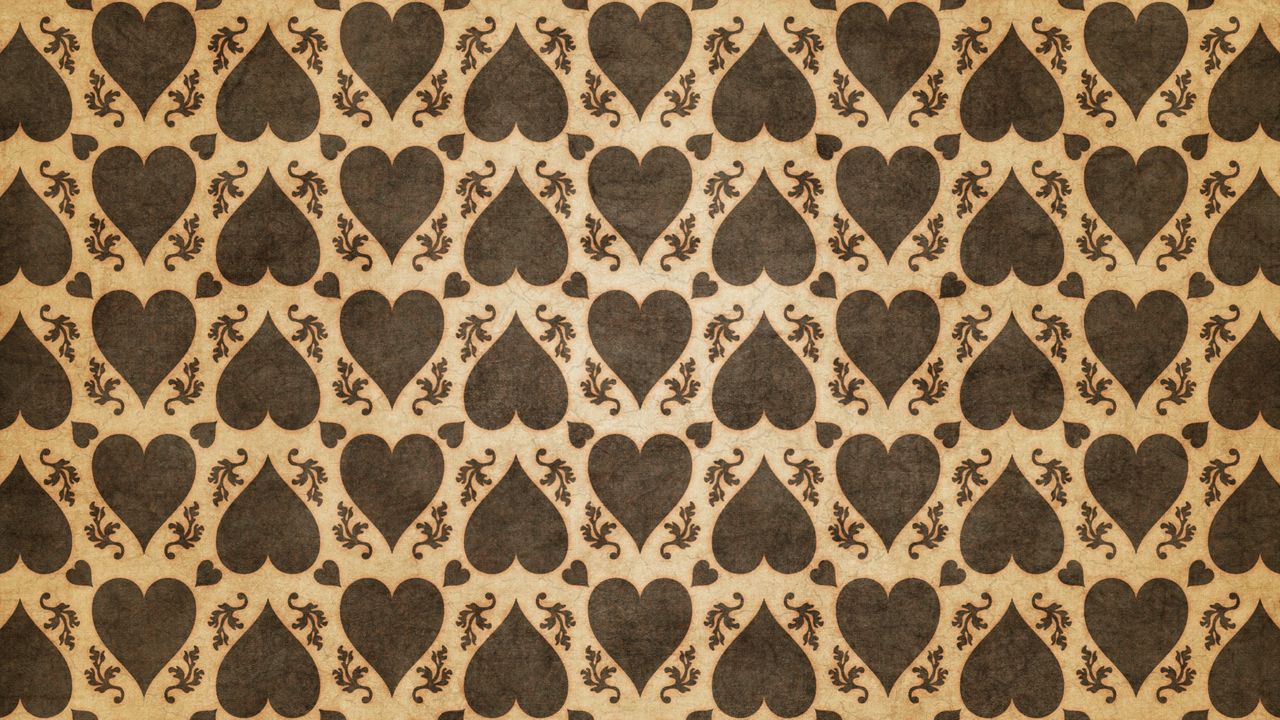 Wallpaper heart, lines, texture, shape, light